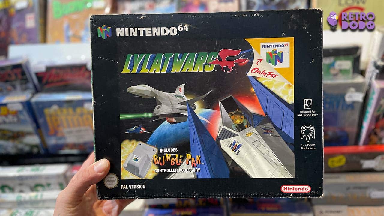 Seb holding the Lylat Wars Big Box