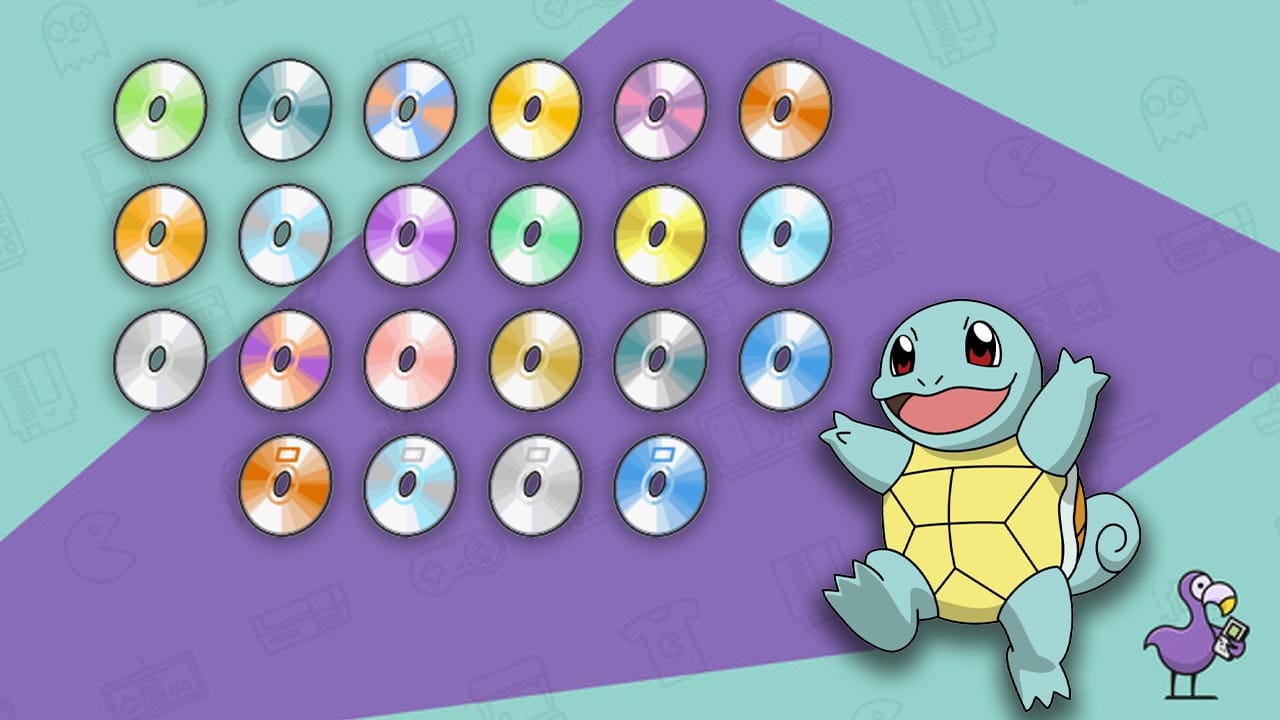 Squirtle getting excited over TMs