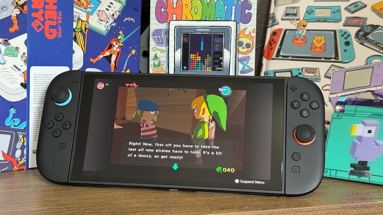 Link chatting in Wind Waker on Seb's Switch 2